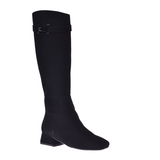 Bottes en daim noir