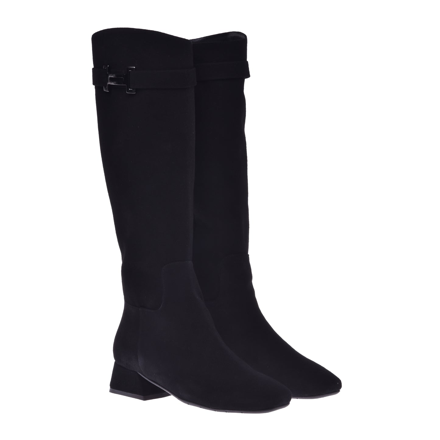 Bottes en daim noir