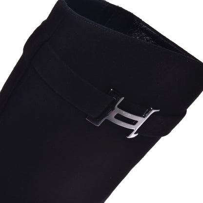 Bottes en daim noir