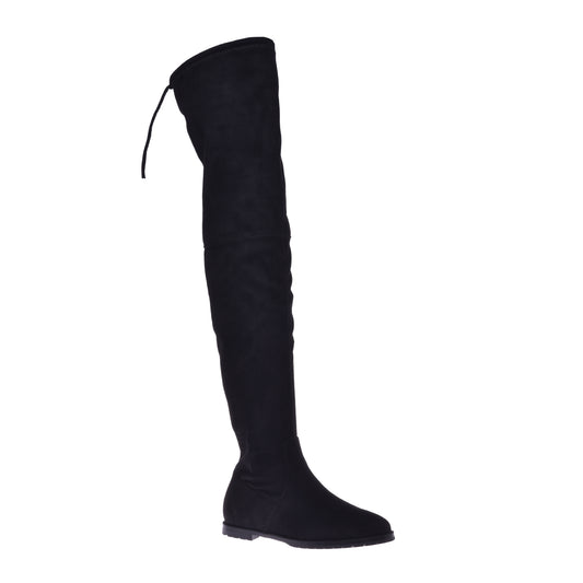 Bottes en daim noir