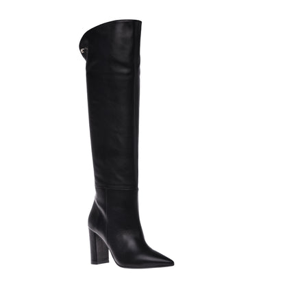 Black nappa boot