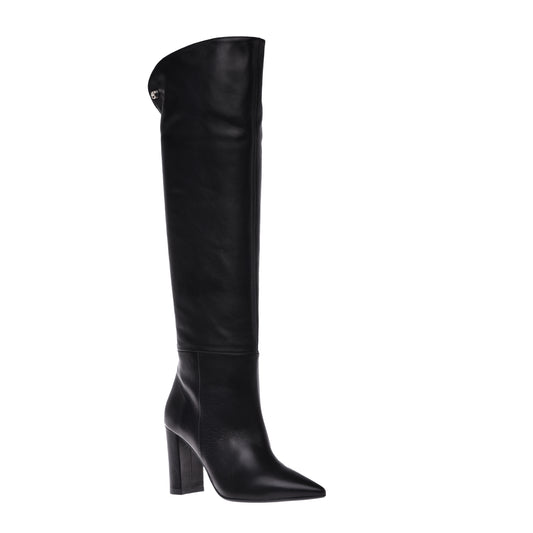 Black nappa boot