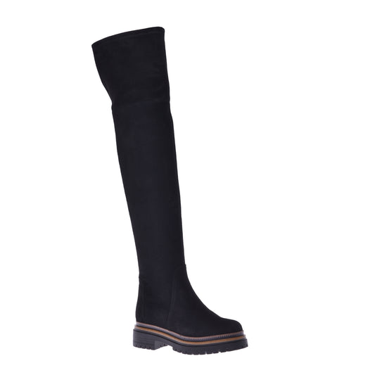 Bottes en daim noir