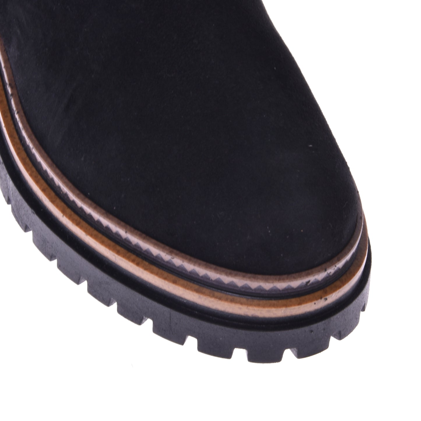 Black suede boots