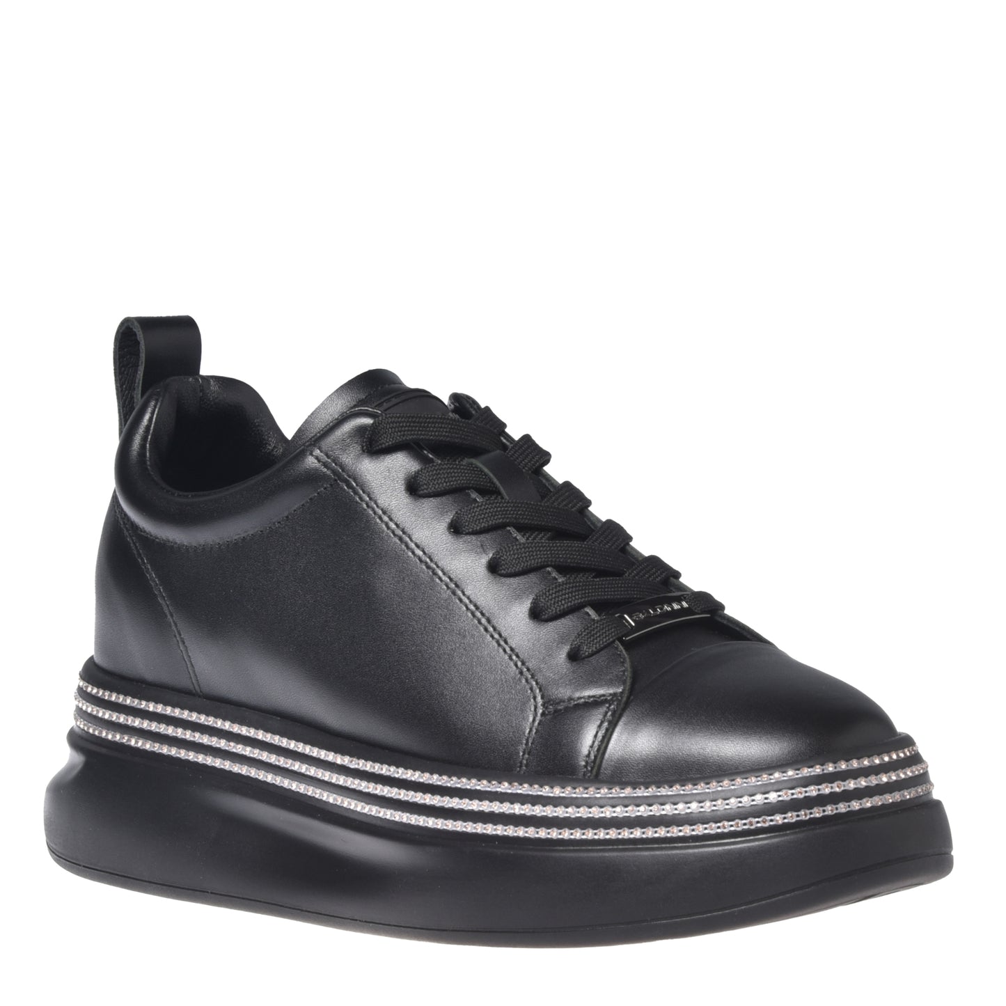 Sneakers en nappa noir