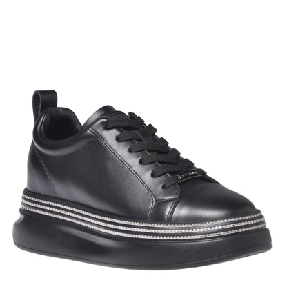 Sneakers en nappa noir