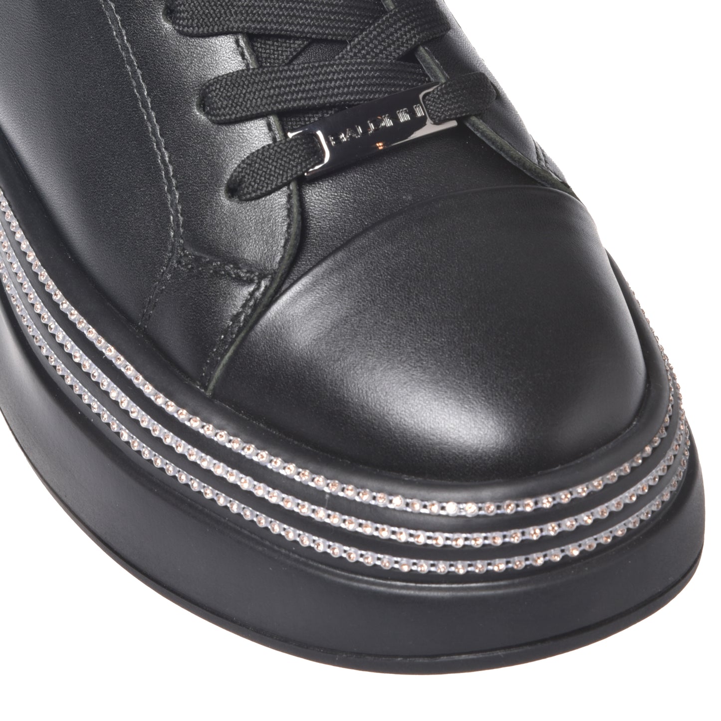 Sneakers en nappa noir