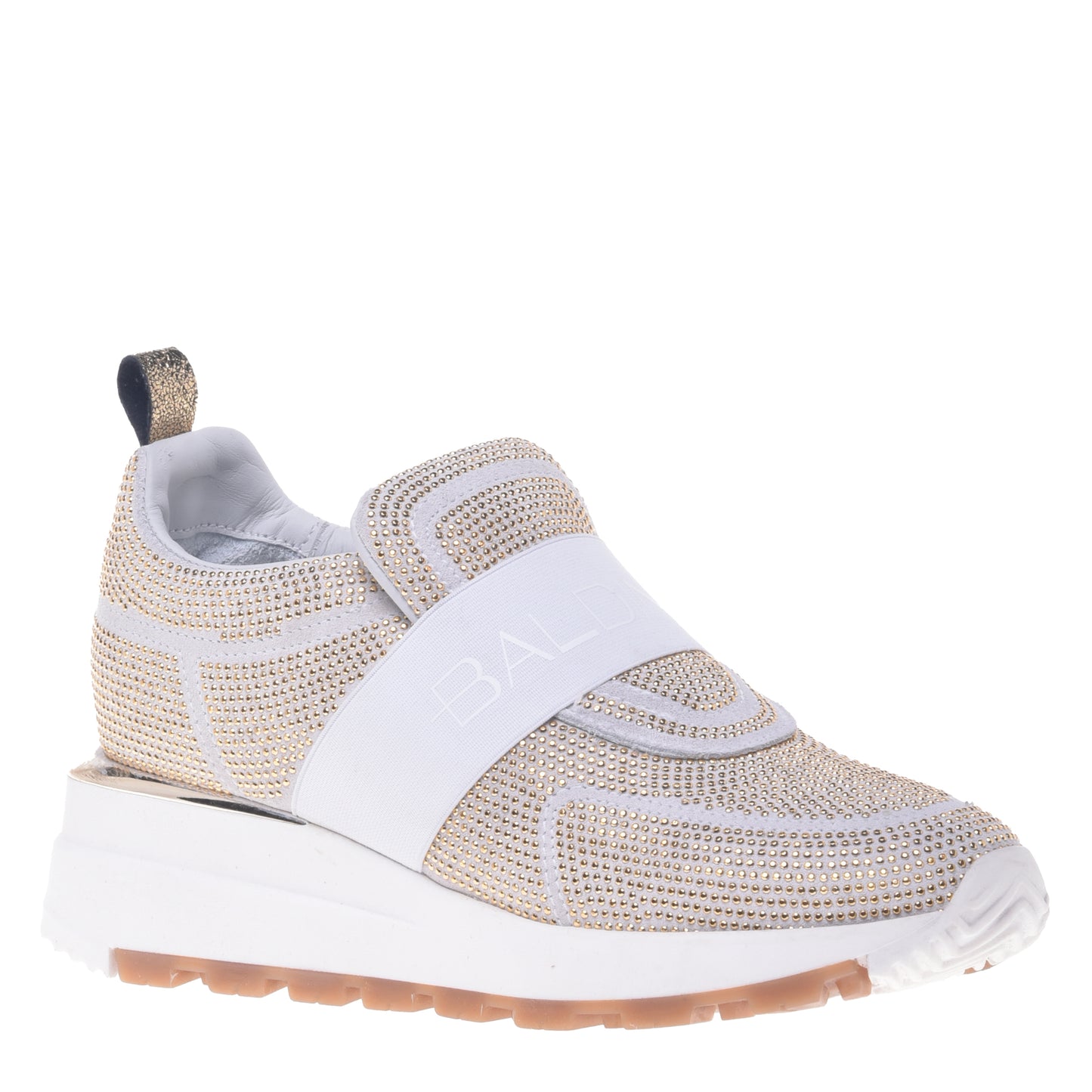Sneakers en daim or