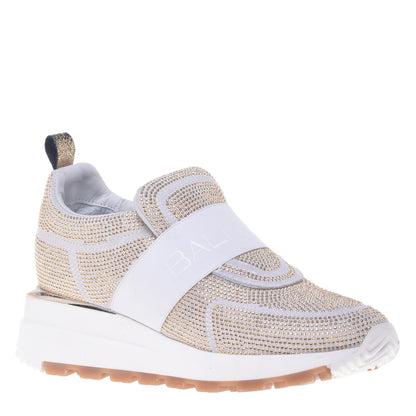 Sneakers en daim or