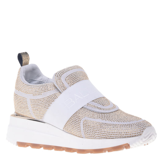 Sneakers en daim or