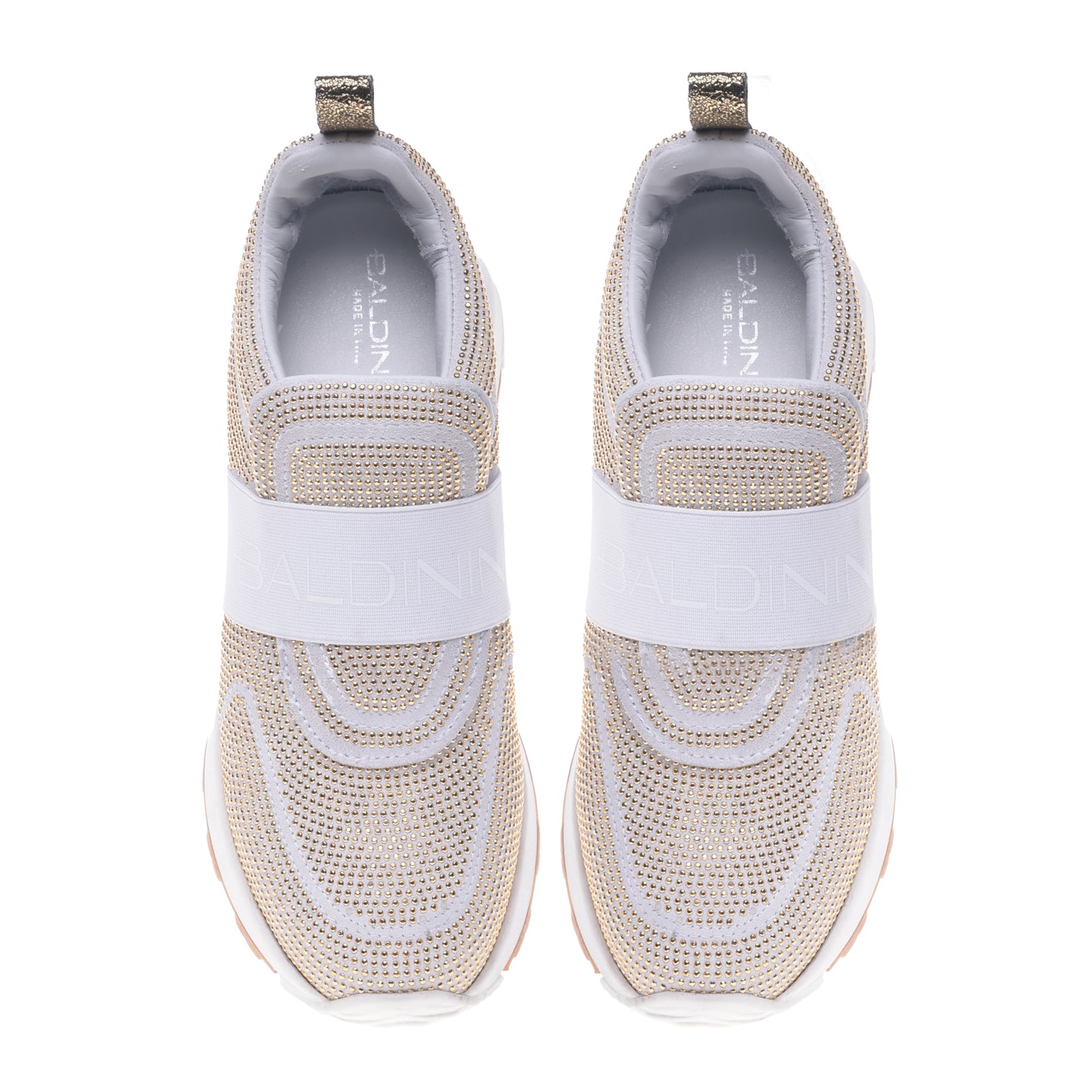 Sneakers en daim or