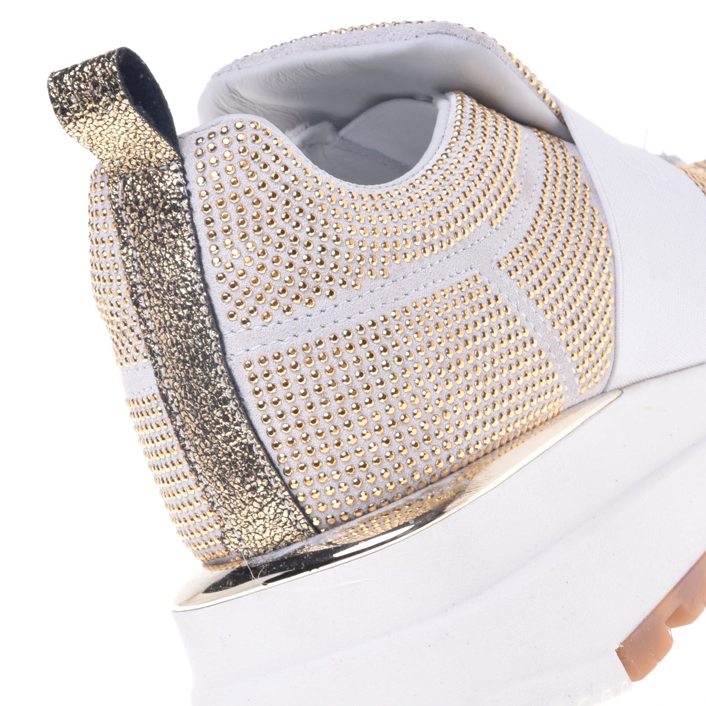 Sneakers en daim or