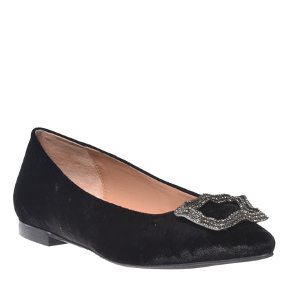 Ballerines en velours noir