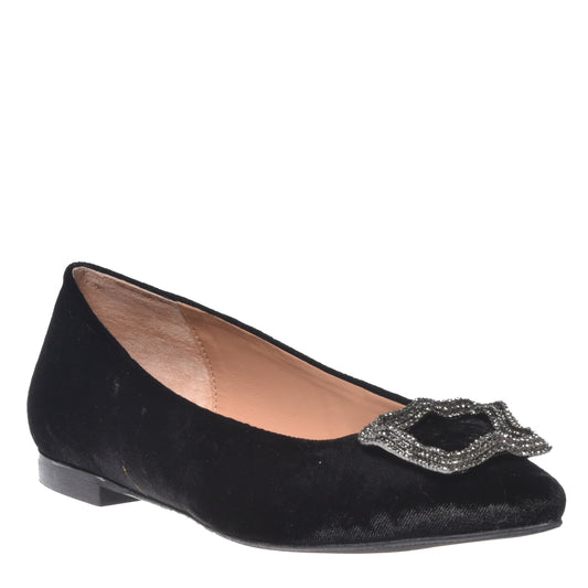 Ballerines en velours noir