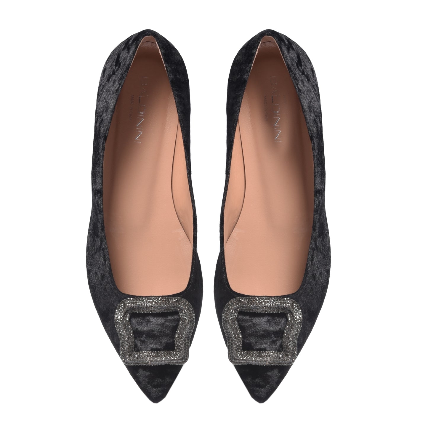 Ballerines en velours noir
