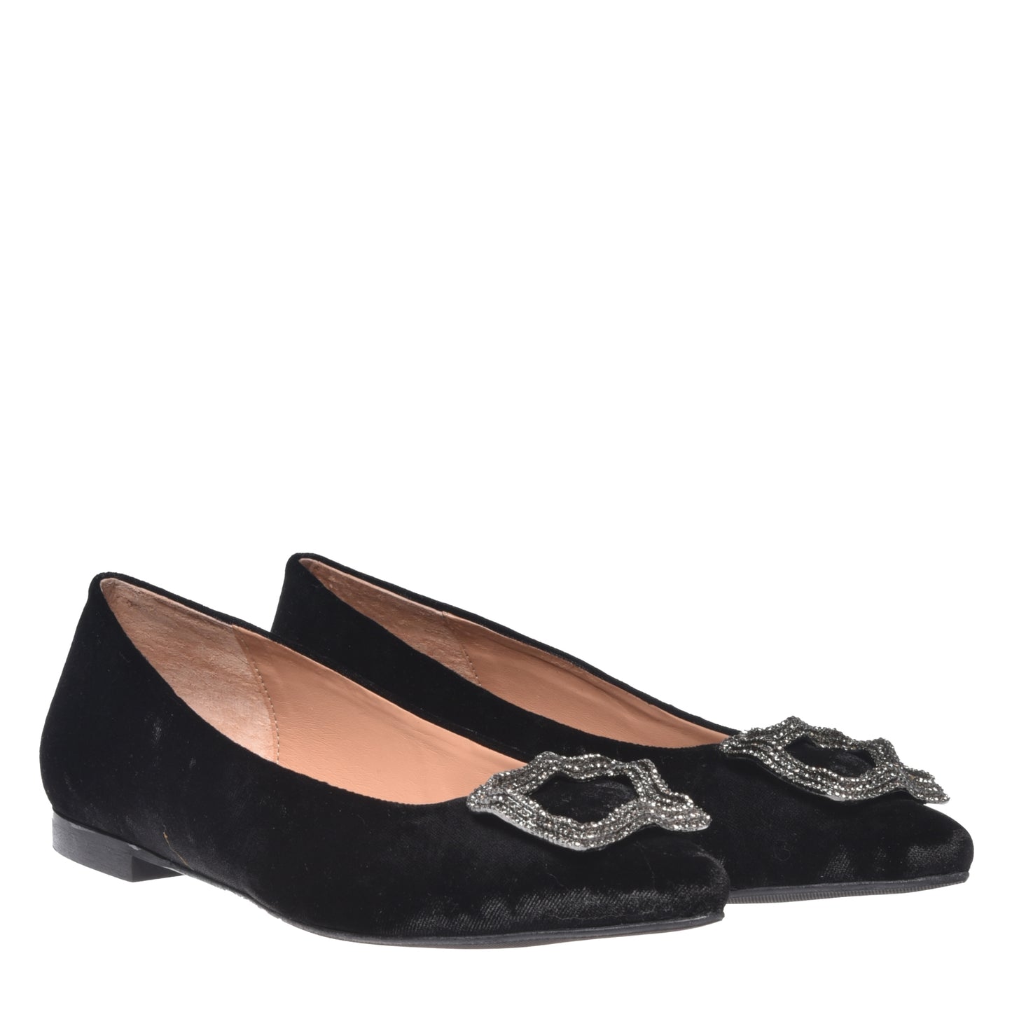 Ballerines en velours noir