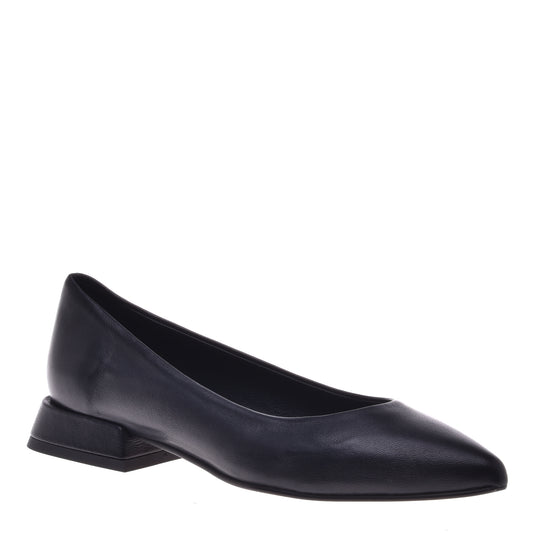 Ballerines en nappa noir