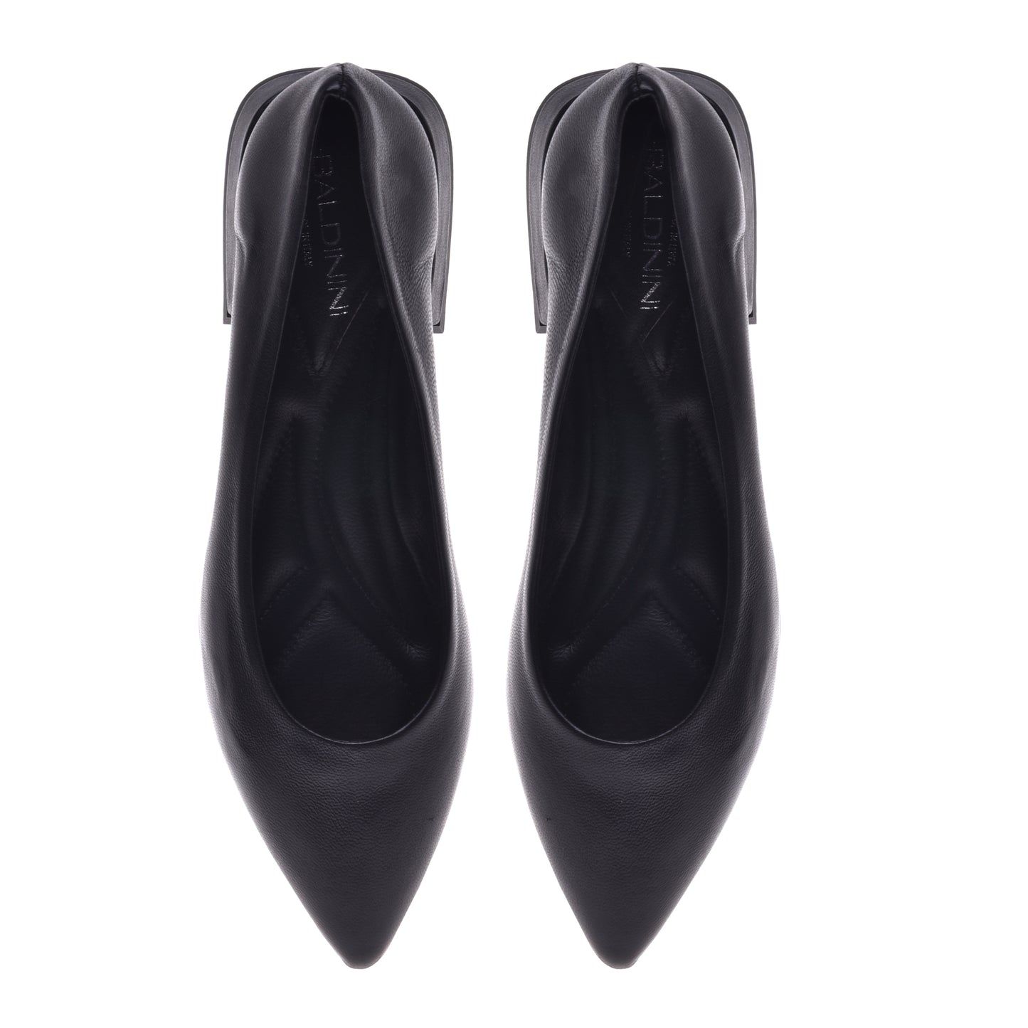 Ballerines en nappa noir