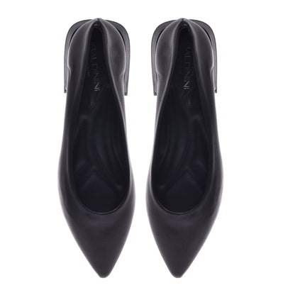 Ballerines en nappa noir