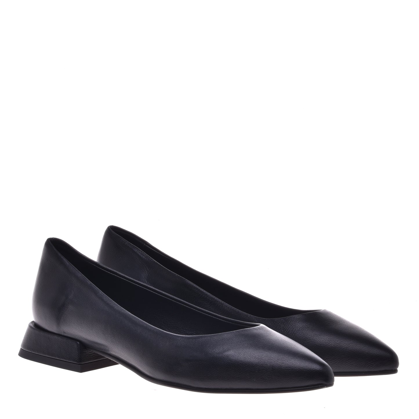 Ballerines en nappa noir