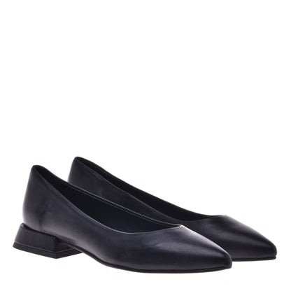 Ballerines en nappa noir