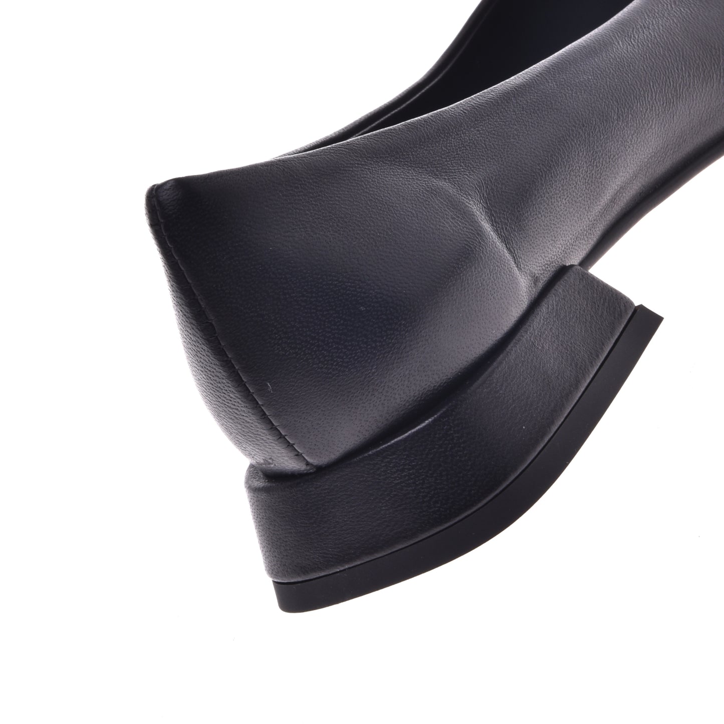 Ballerines en nappa noir