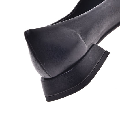 Ballerines en nappa noir