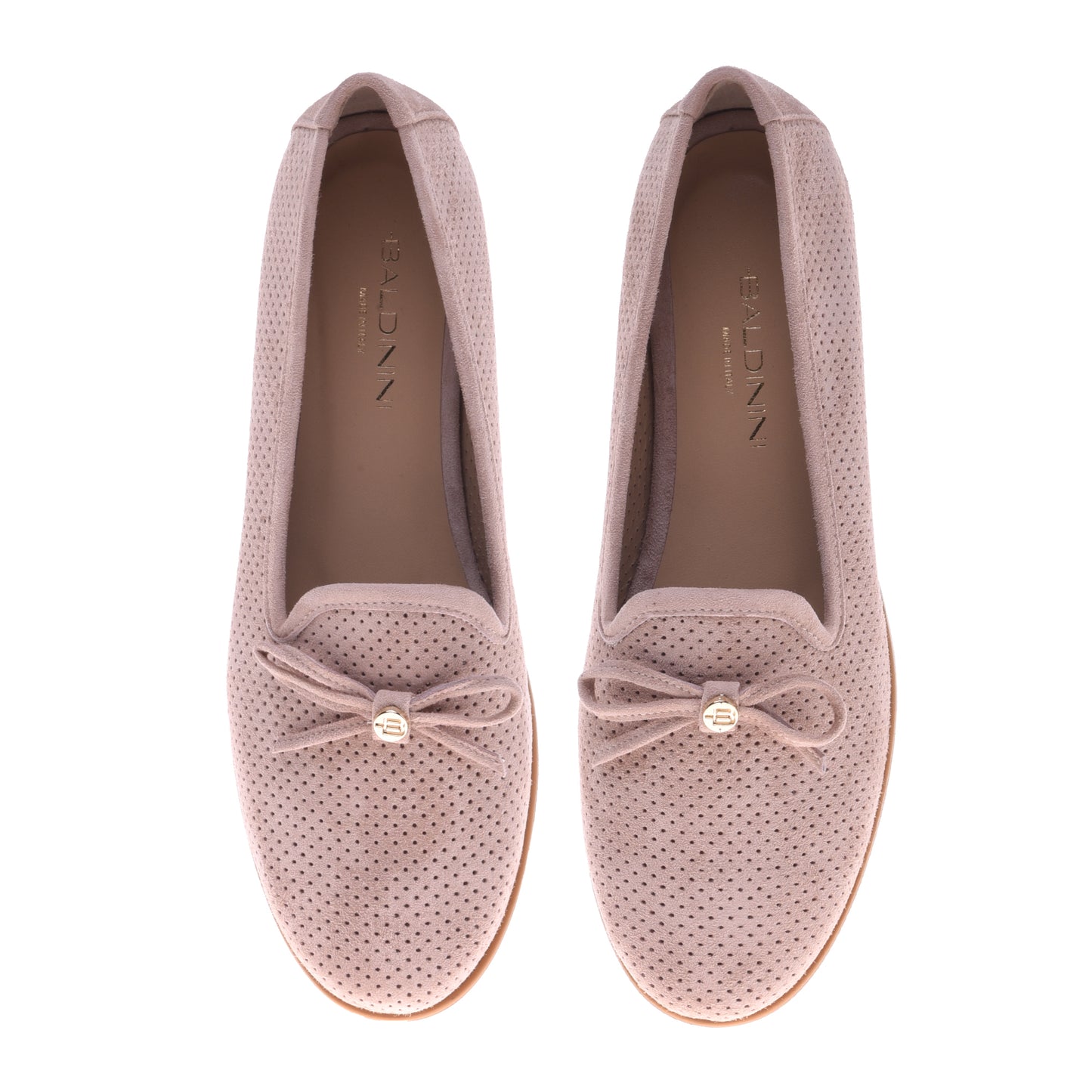Ballerines nude en nubuck