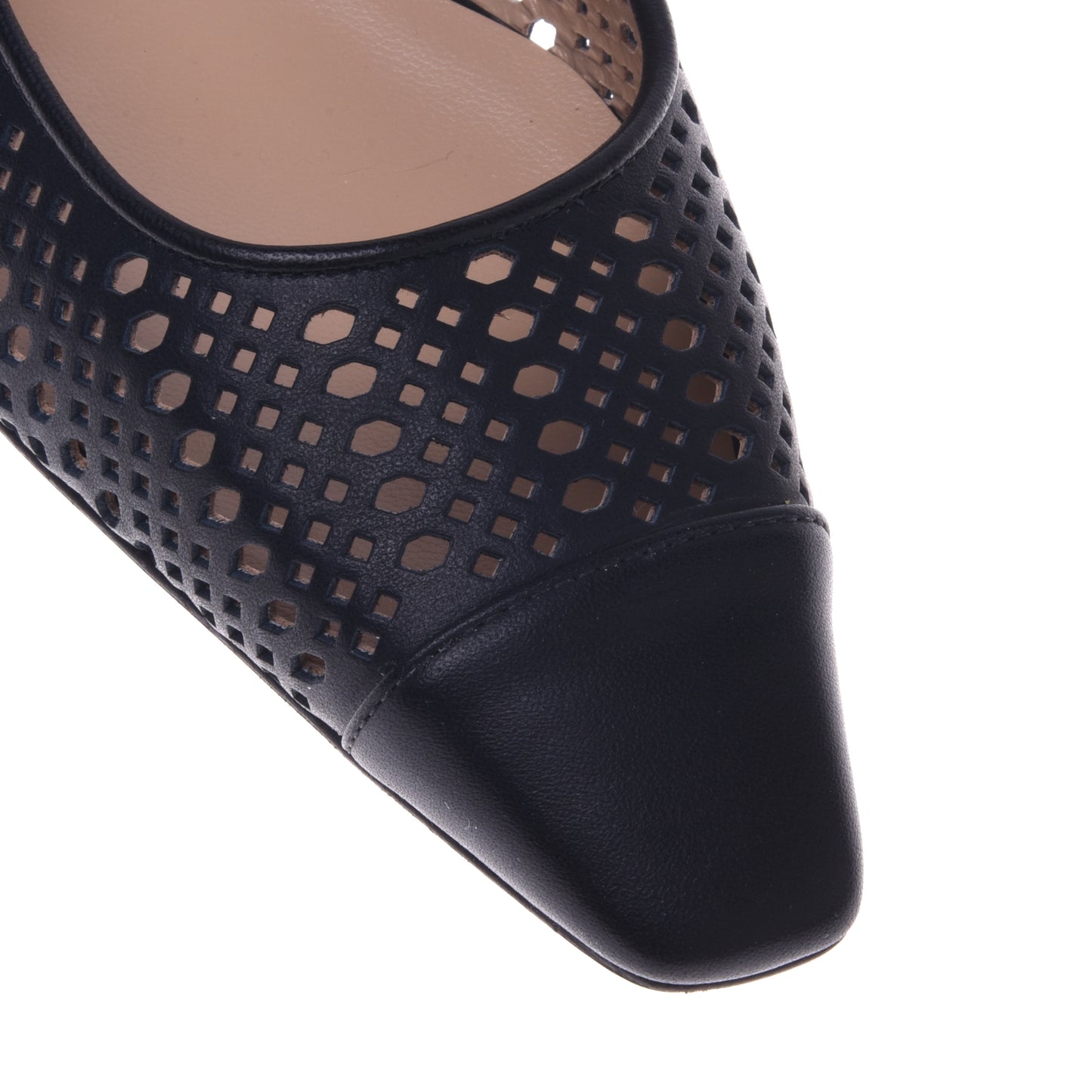 Ballerines noires en cuir de veau