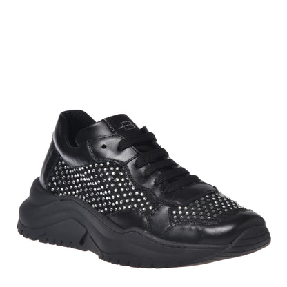 Sneakers noires en résille