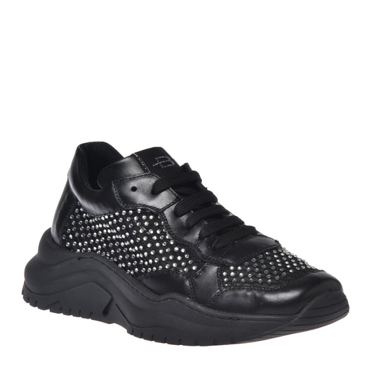 Sneakers noires en résille