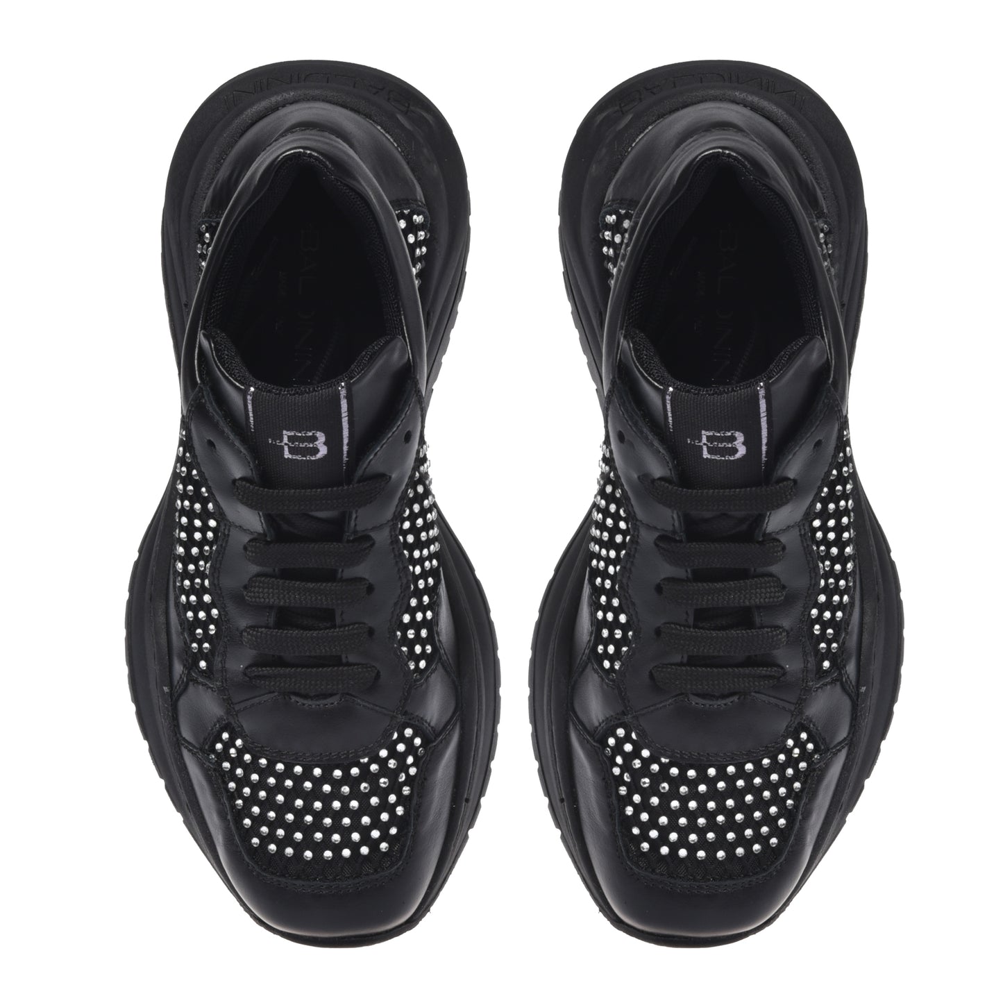 Sneakers noires en résille