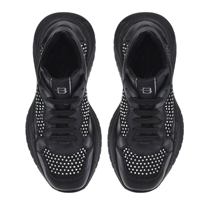 Sneakers noires en résille