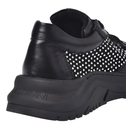Sneakers noires en résille