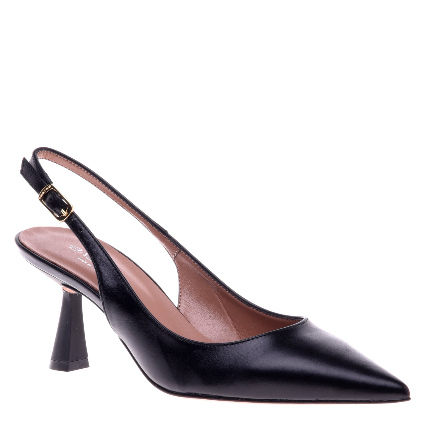 Escarpins slingback en cuir nappa noir