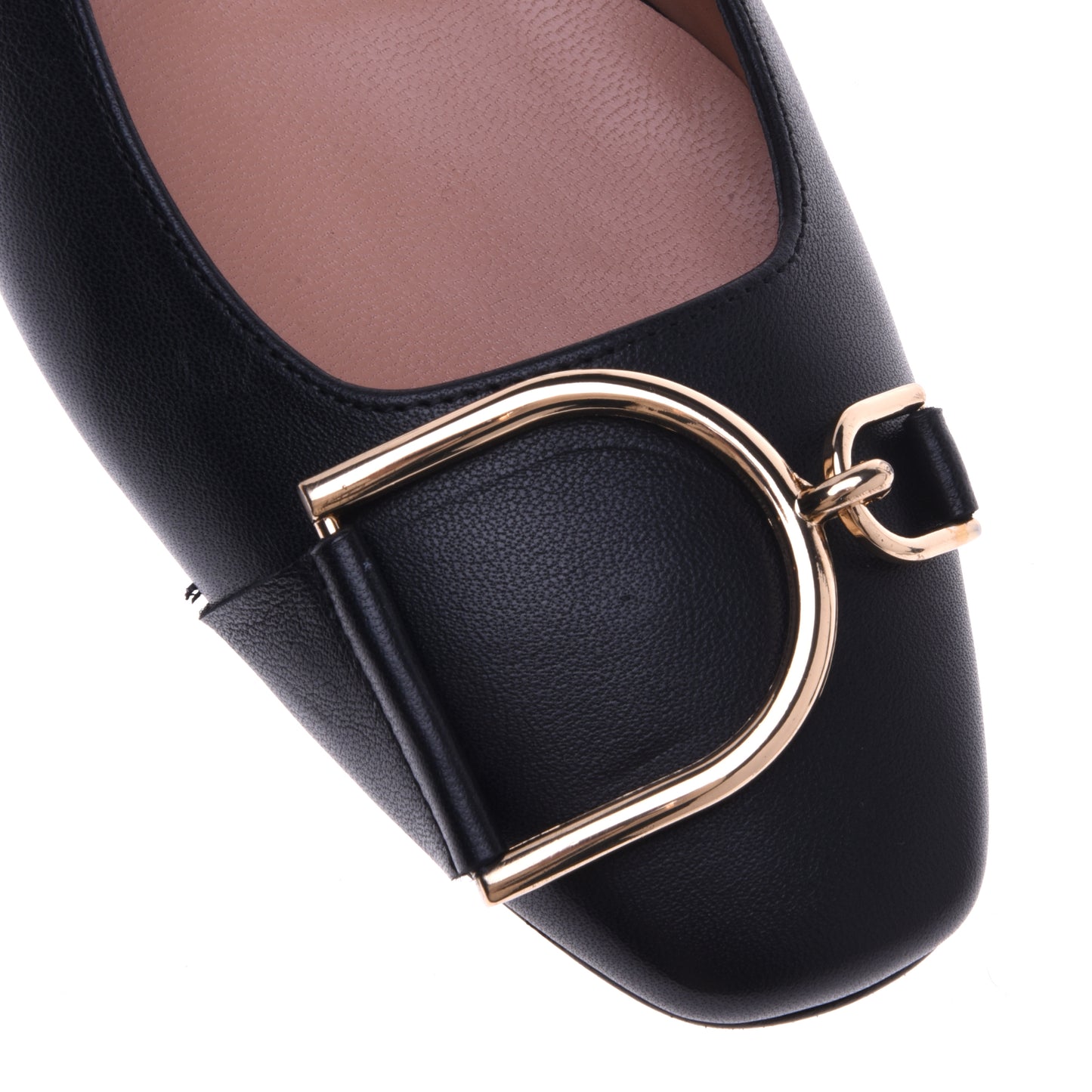 Ballerines en cuir nappa noir