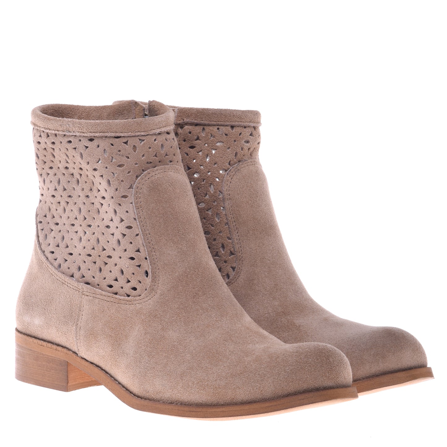 Desert boots en daim taupe