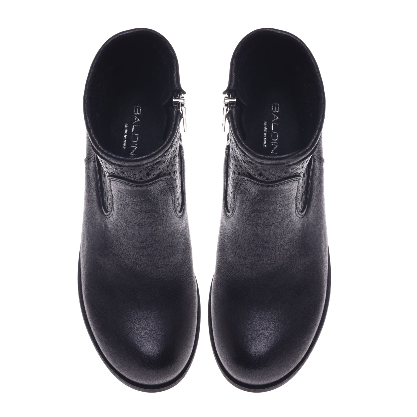 Desert boots en cuir de veau noir