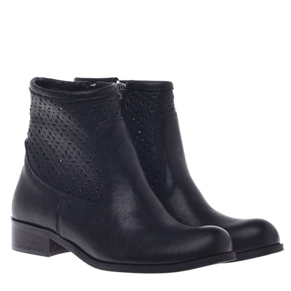 Desert boots en cuir de veau noir