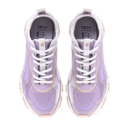 Sneakers lilas en éco-cuir