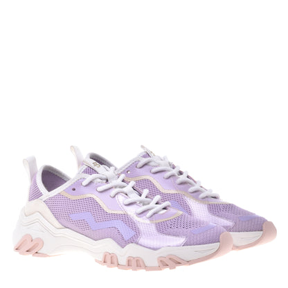 Sneakers lilas en éco-cuir