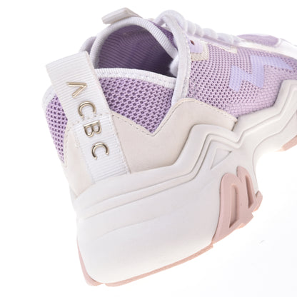 Sneakers lilas en éco-cuir