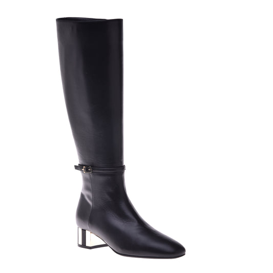 Bottes en cuir noir