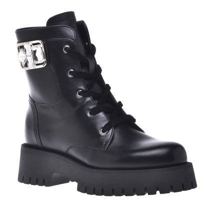 Rangers en cuir noir