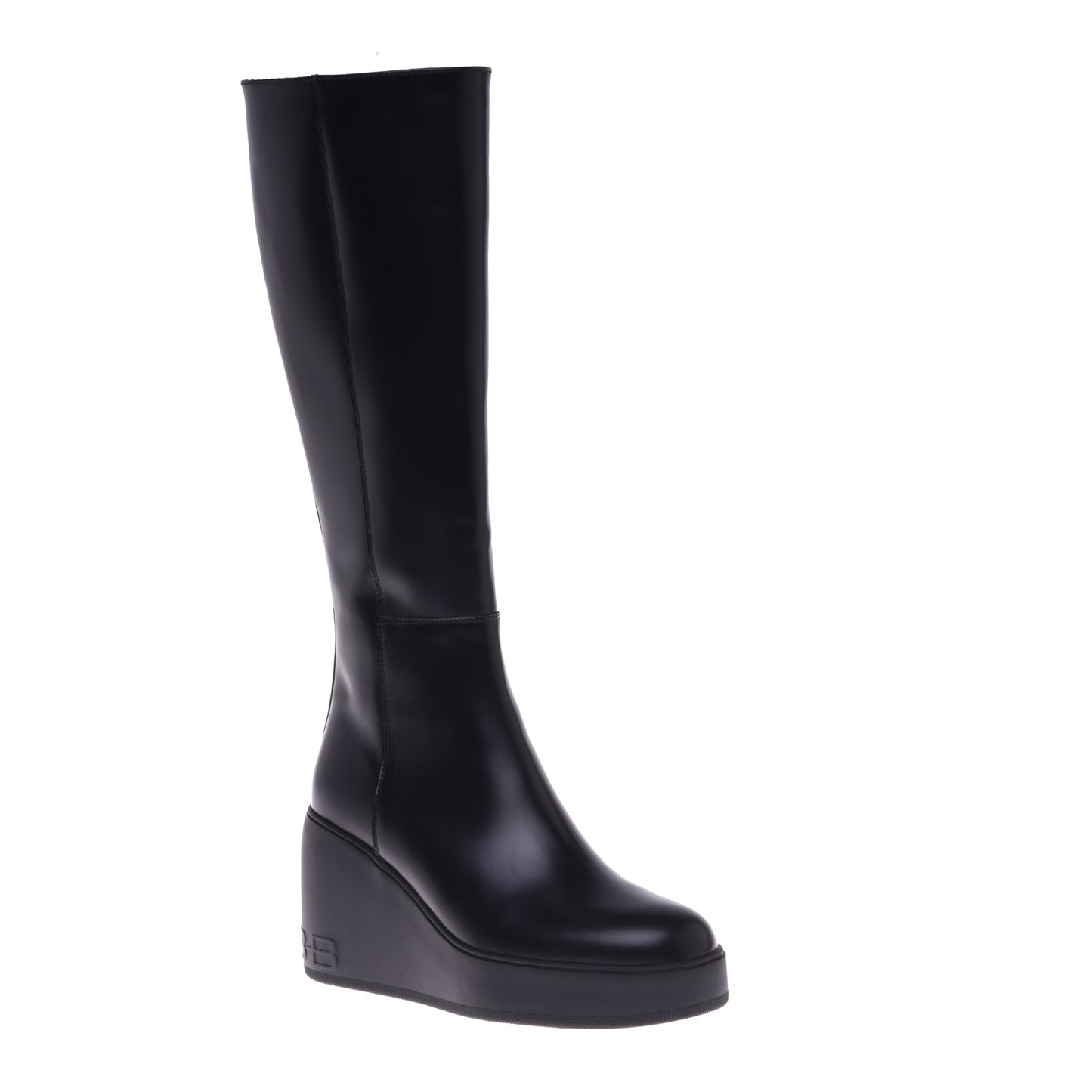 Boots in black leather