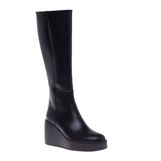 Bottes en cuir noir