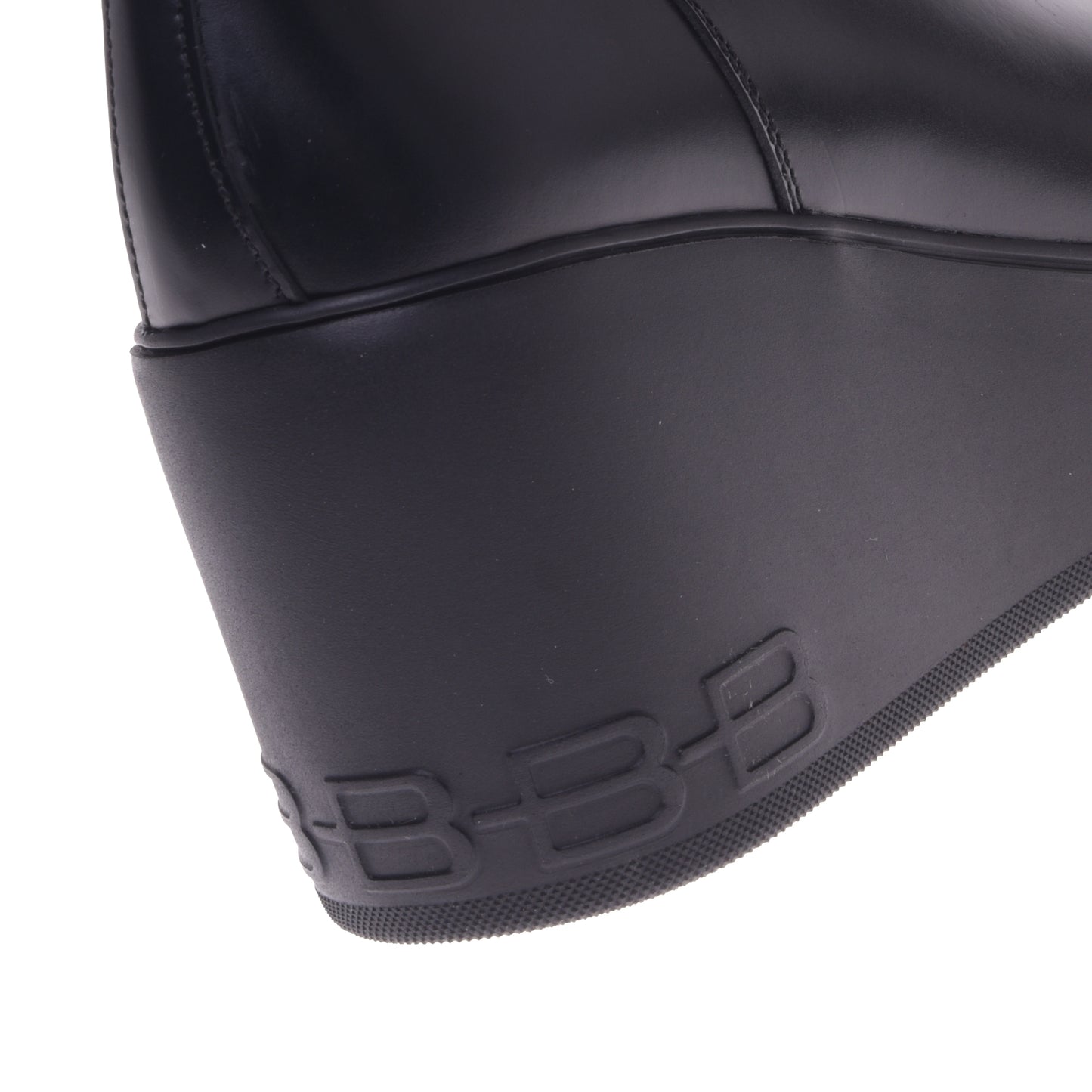 Boots in black leather