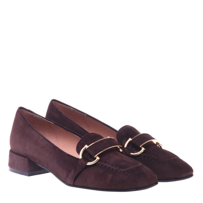 Mocassins marrons en daim