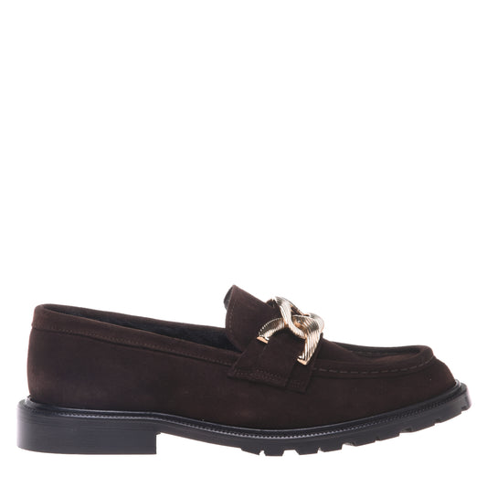 Mocassins marrons en daim