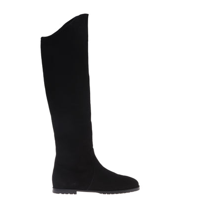 Bottes noires en daim